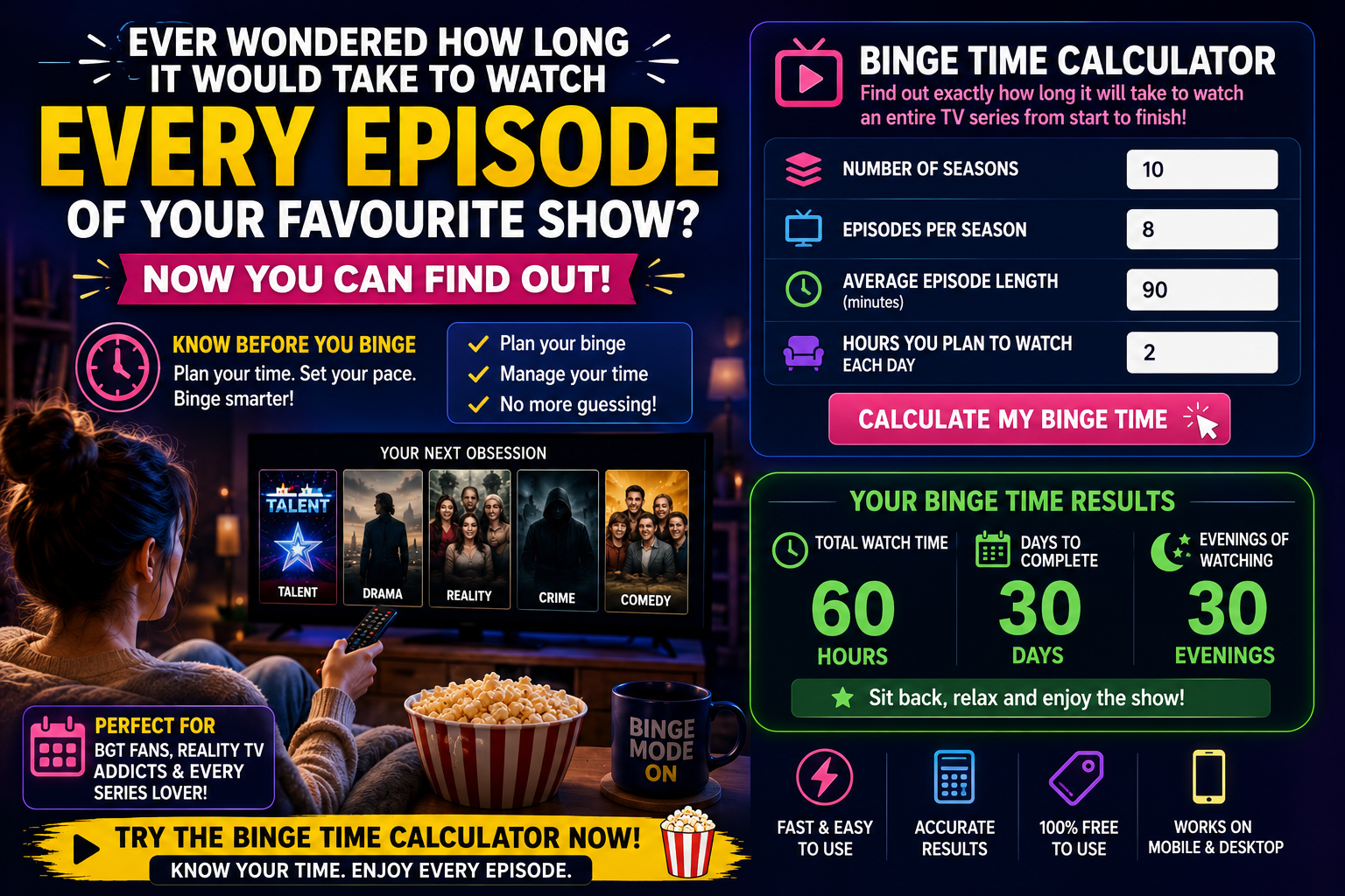 Binge Time Calculator